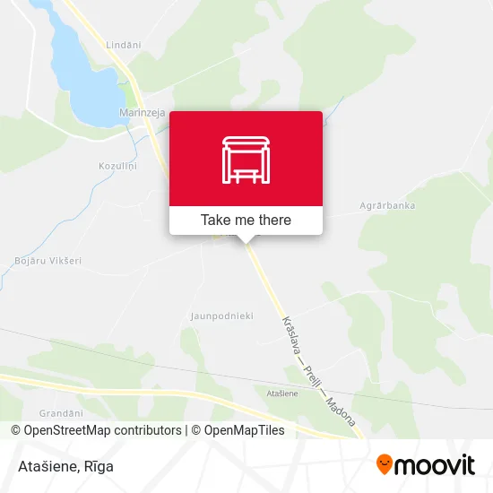 Карта Atašiene