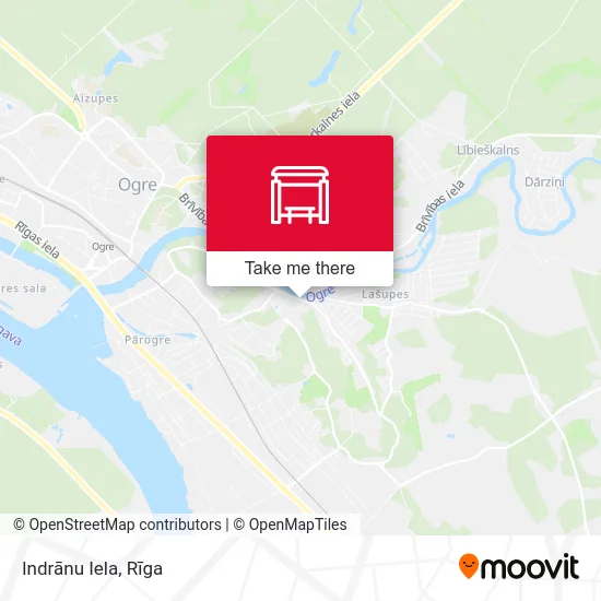 Карта Indrānu Iela
