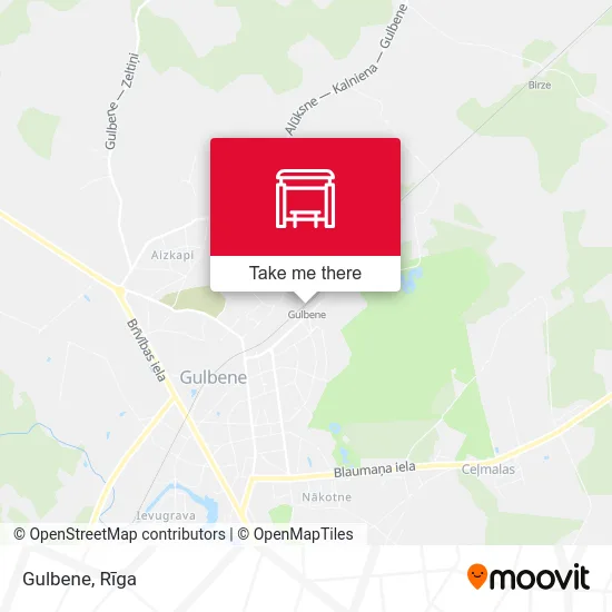 Карта Gulbene