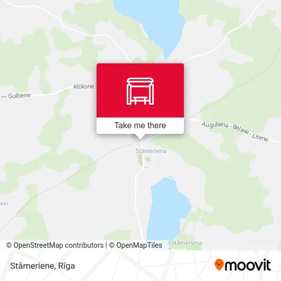 Карта Stāmeriene