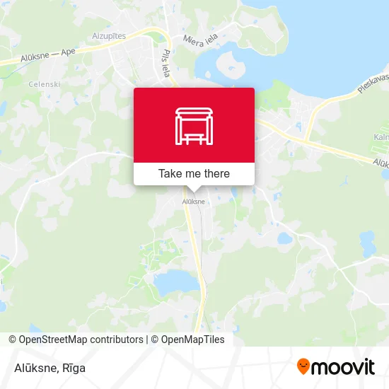 Карта Alūksne