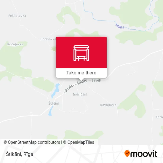 Карта Štikāni