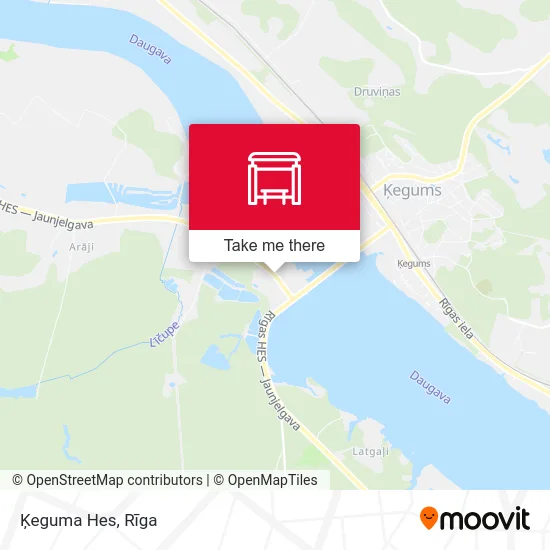 Карта Ķeguma Hes