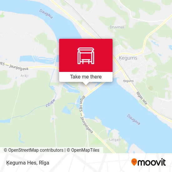 Карта Ķeguma Hes