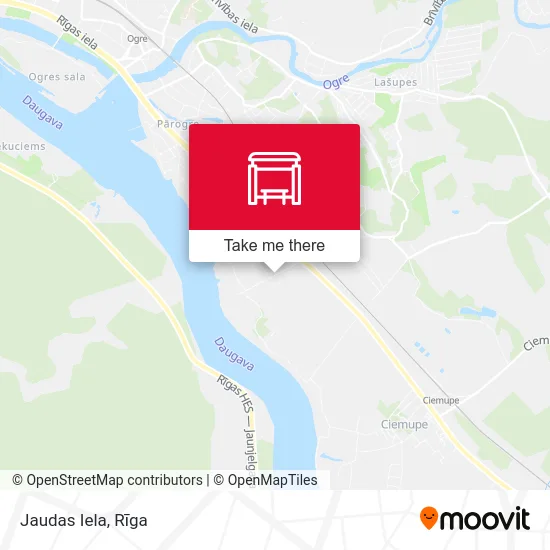 Карта Jaudas Iela