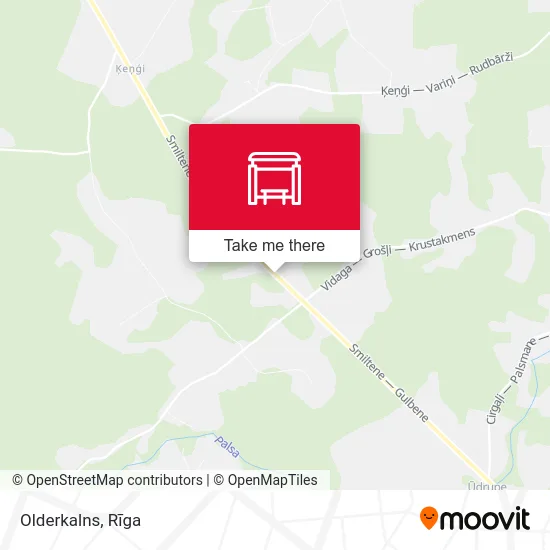 Карта Olderkalns