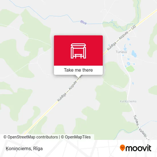 Карта Ķoniņciems