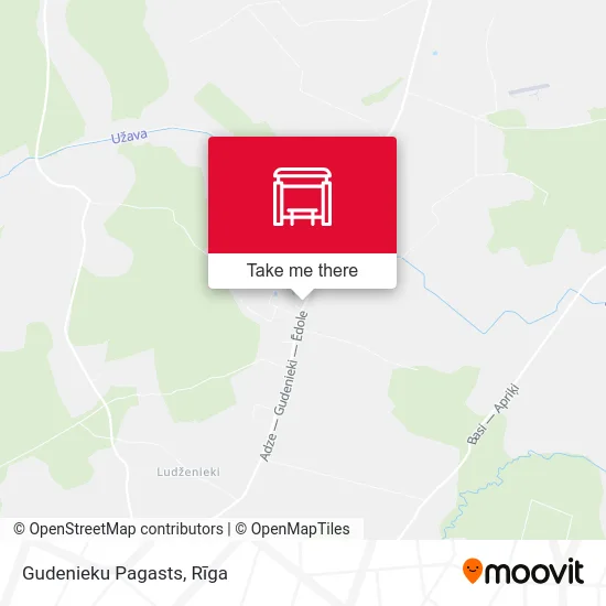 Gudenieku Pagasts map