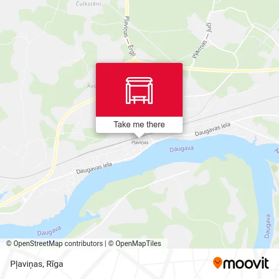 Карта Pļaviņas