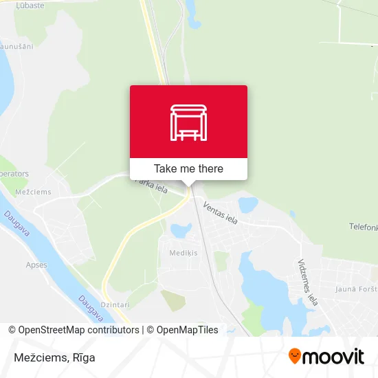 Карта Mežciems