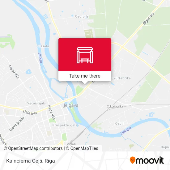 Карта Kalnciema Ceļš