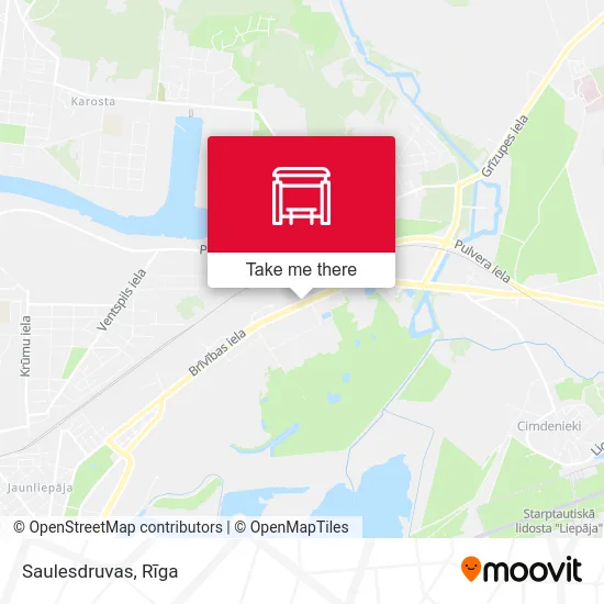 Карта Saulesdruvas