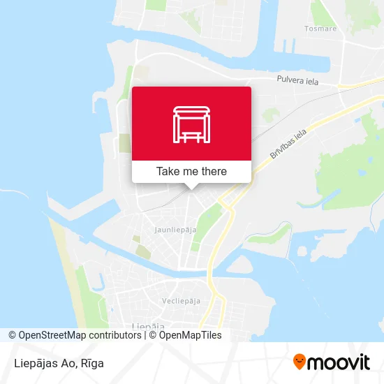 Карта Liepājas Ao