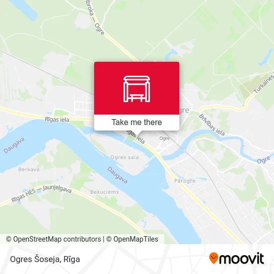 Карта Ogres Šoseja