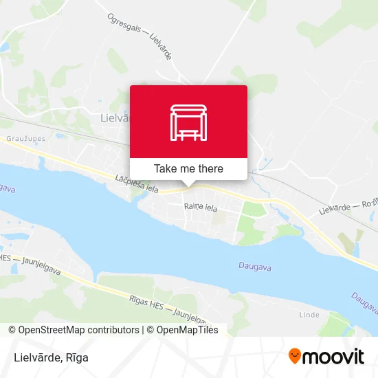 Карта Lielvārde