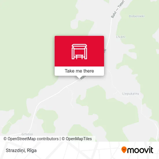 Карта Strazdiņi