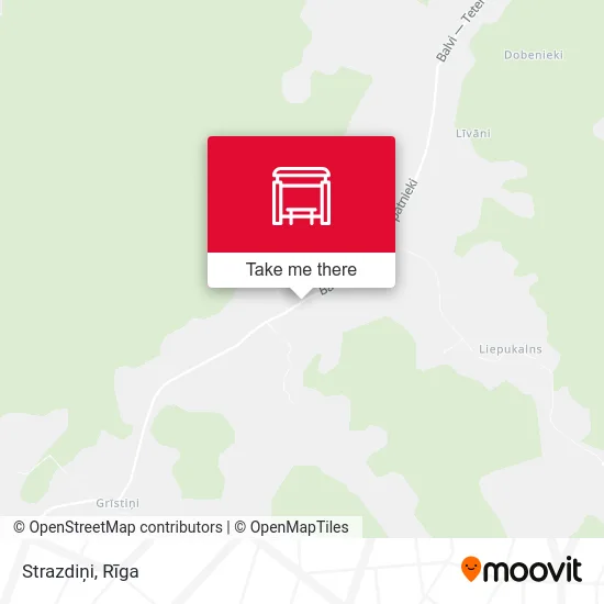 Карта Strazdiņi