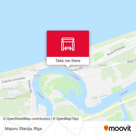 Карта Majoru Stacija