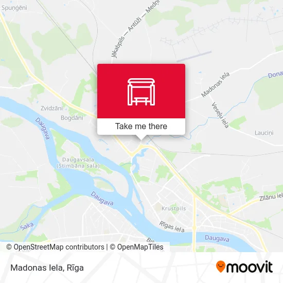 Карта Madonas Iela