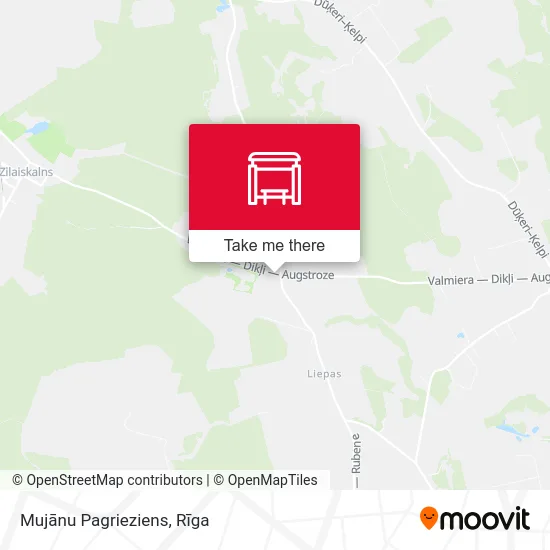 Mujānu Pagrieziens map