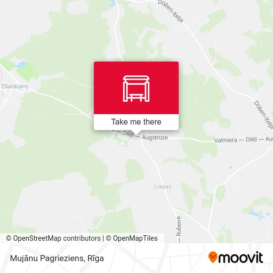 Mujānu Pagrieziens map