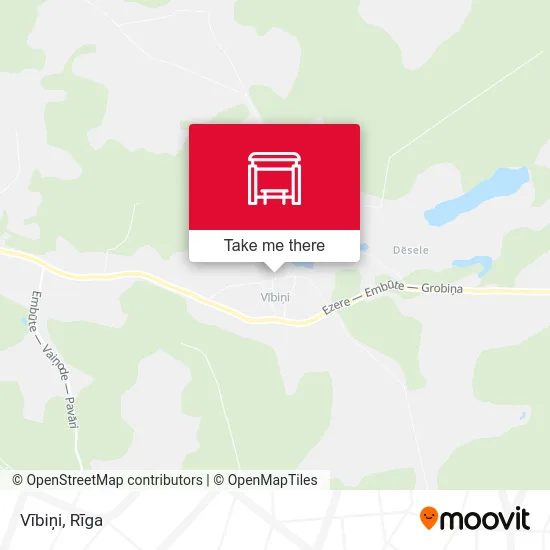 Vībiņi map