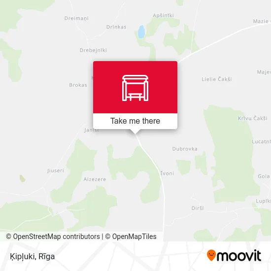 Карта Ķipļuki