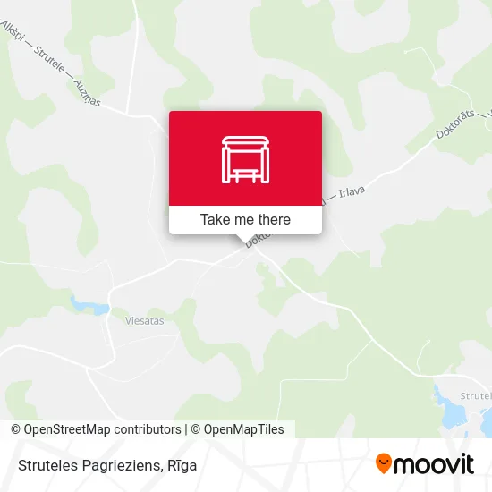 Struteles Pagrieziens map