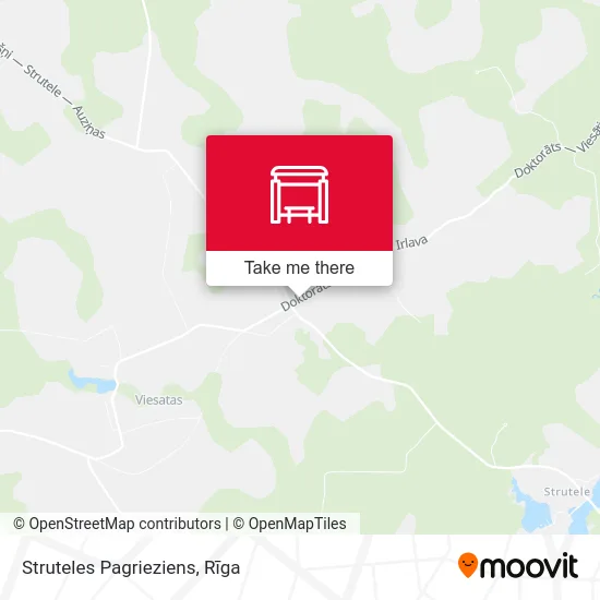 Struteles Pagrieziens map