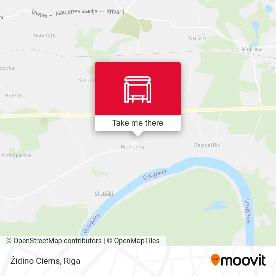 Карта Židino Ciems