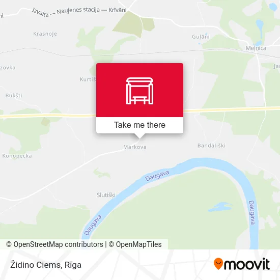 Карта Židino Ciems