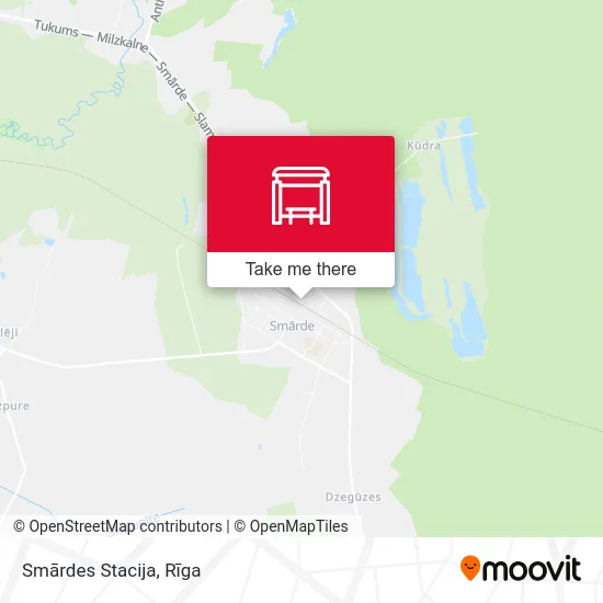 Карта Smārdes Stacija