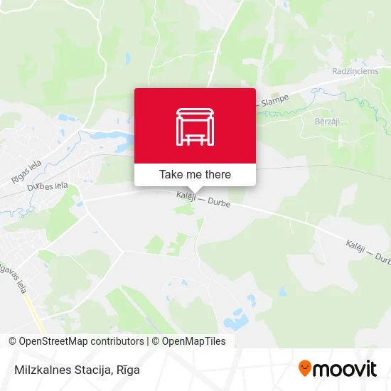 Milzkalnes Stacija map