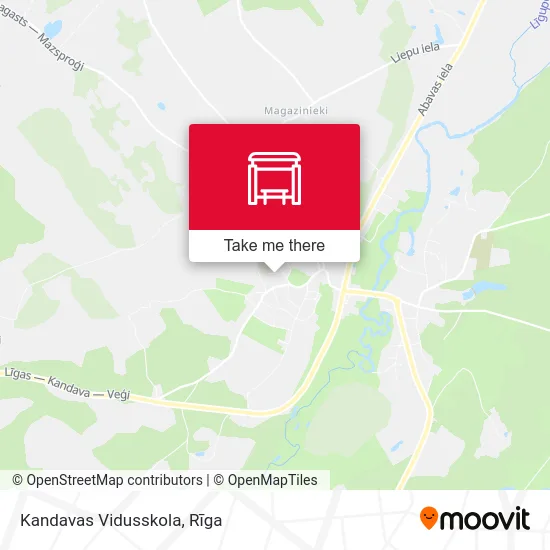 Карта Kandavas Vidusskola