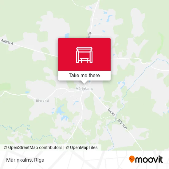 Карта Māriņkalns