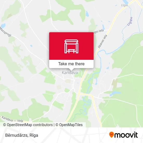 Карта Bērnudārzs