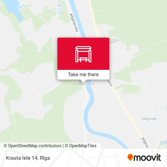 Krasta Iela 14 map