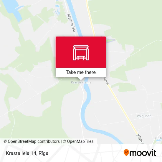 Krasta Iela 14 map