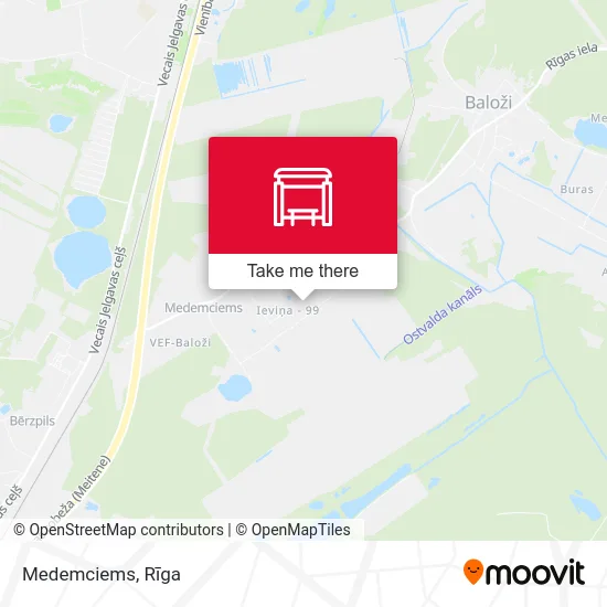 Карта Medemciems