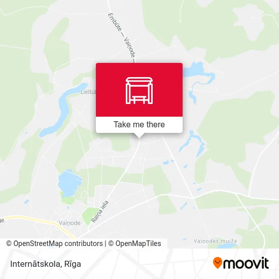 Карта Internātskola