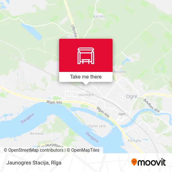 Карта Jaunogres Stacija
