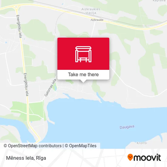 Карта Mēness Iela