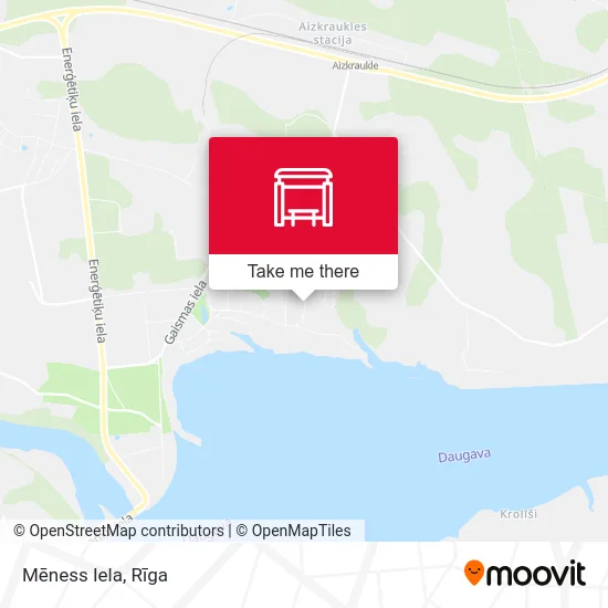 Карта Mēness Iela