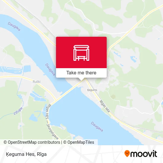 Карта Ķeguma Hes