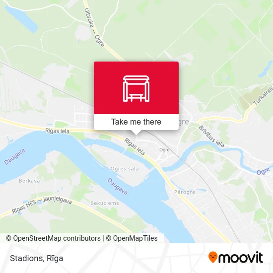 Карта Stadions