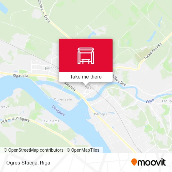 Карта Ogres Stacija