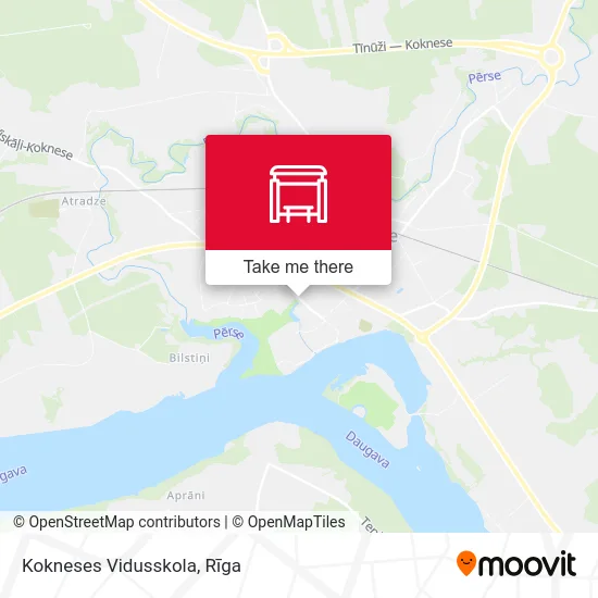 Карта Kokneses Vidusskola