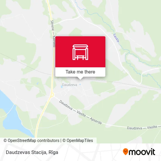 Карта Daudzevas Stacija