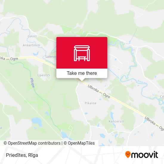 Карта Priedītes