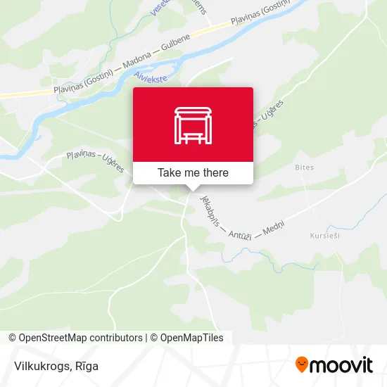 Карта Vilkukrogs